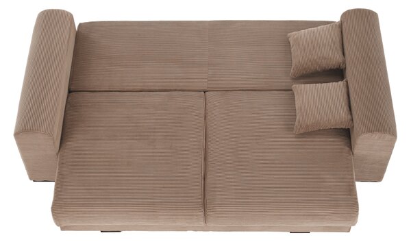 KONDELA Zelo prostoren kavč, svetlo rjava/bež/smetana, GILEN BIG SOFA