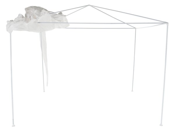 KONDELA Vrtni paviljon/šotor, bela, 3 x 3 m, GOTAN