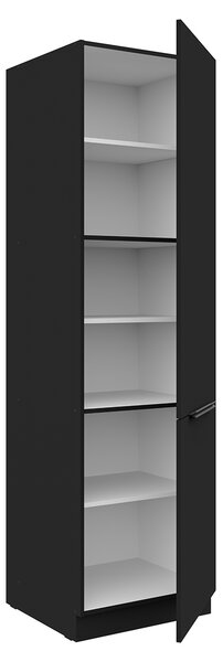 KONDELA Visoka omara, črna, SIBER 60 DK-210 2F