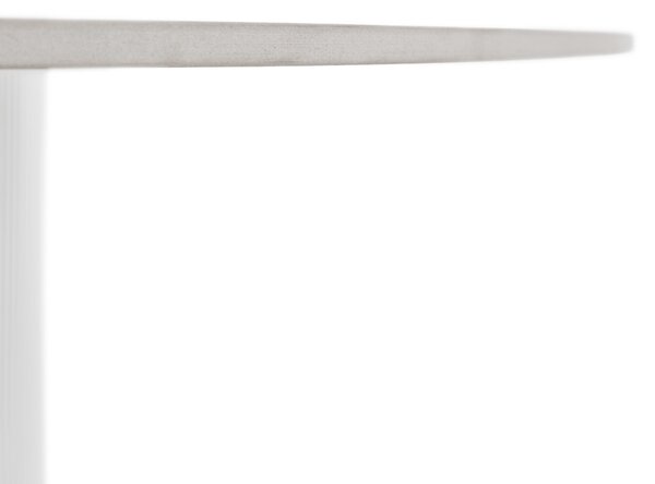 KONDELA Jedilna miza, bel marmor/MDF, premer 120 cm, MAHIR TYP 1