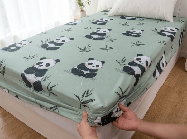 Rjuha iz mikrovlaken PANDA RELAX mentolna 90x200 cm