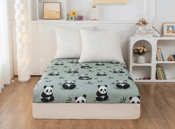 Rjuha iz mikrovlaken PANDA RELAX mentolna 90x200 cm