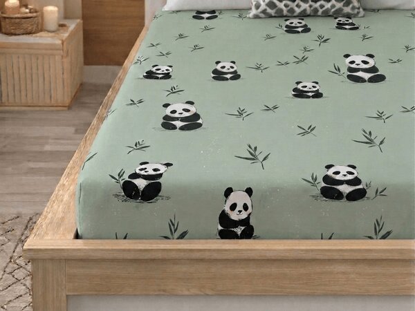 Rjuha iz mikrovlaken PANDA RELAX mentolna 90x200 cm