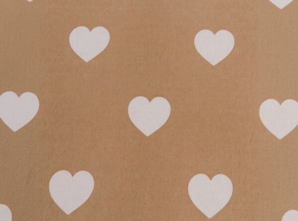 Rjuha iz mikrovlaken CARAMHEART rjava 90x200 cm