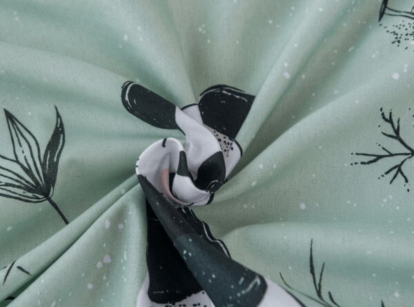 Rjuha iz mikrovlaken PANDA RELAX mentolna 90x200 cm
