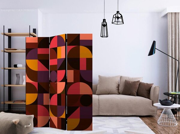 Artgeist Paravan Geometric Mosaic, 3-Delni, Dvostranski