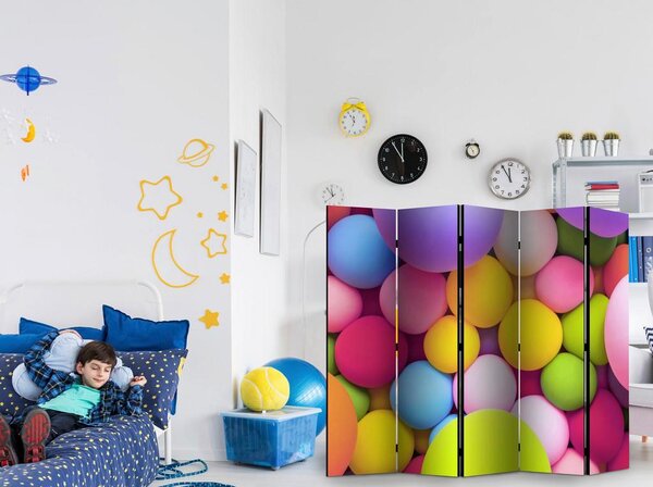 Artgeist Paravan Colourful Balls I, 5-Delni, Dvostranski