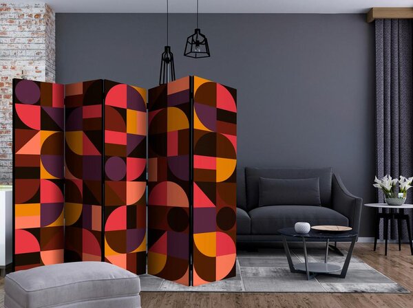 Artgeist Paravan Geometric Mosaic I, 5-Delni, Dvostranski