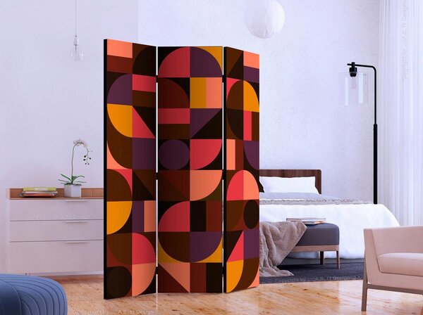 Artgeist Paravan Geometric Mosaic, 3-Delni, Dvostranski