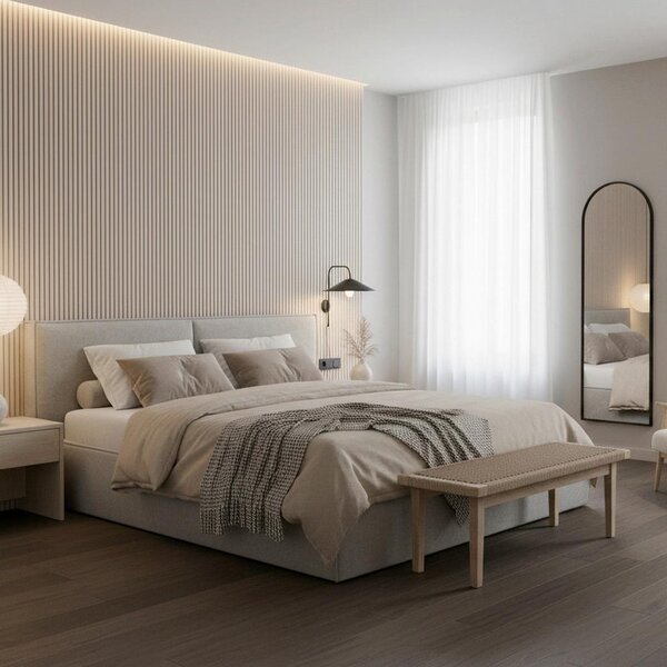 Bessagi Home Oblazinjena Postelja Serena, 180x200, Siva