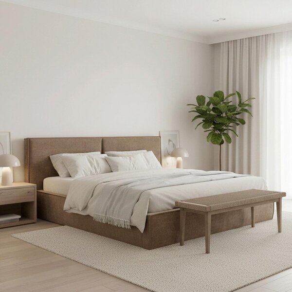 Bessagi Home Oblazinjena Postelja Serena, Rjava, 180x200