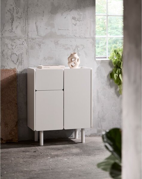 Bela omarica 80x100x40 cm Bera – Unique Furniture