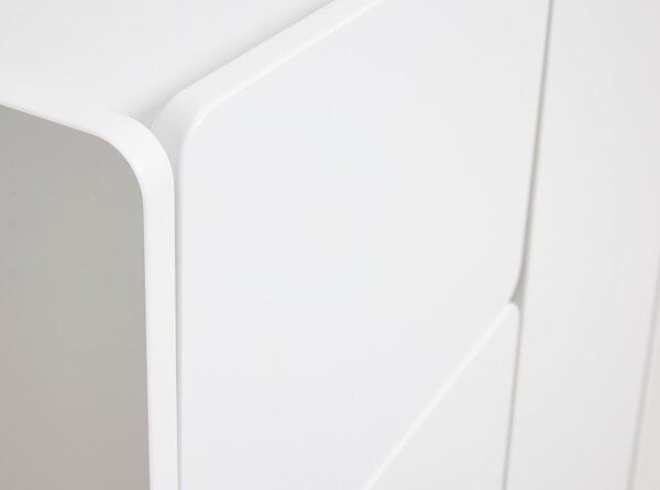 Bela omarica 80x100x40 cm Bera – Unique Furniture