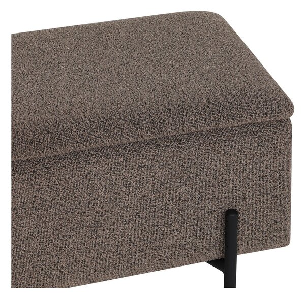 Rjava klop iz tkanine bouclé Watford – House Nordic