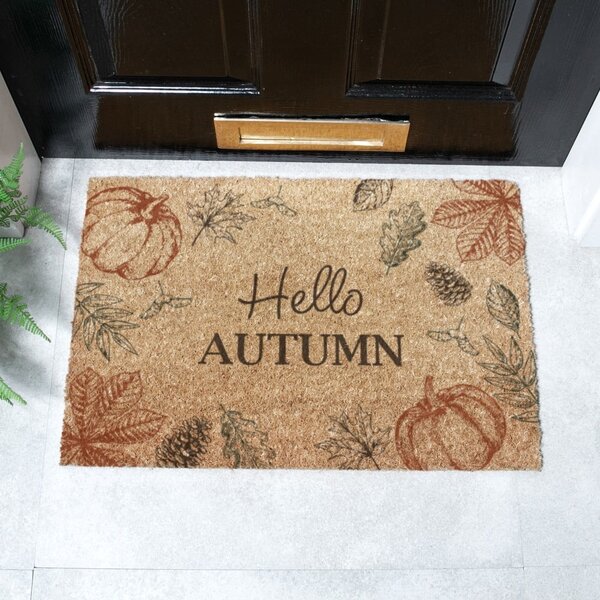 Predpražnik iz kokosovih vlaken 40x60 cm Hello Autumn – Artsy Doormats