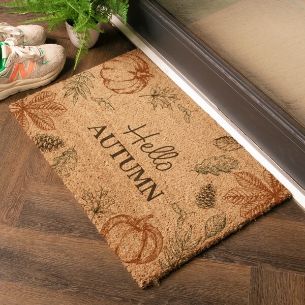 Predpražnik iz kokosovih vlaken 40x60 cm Hello Autumn – Artsy Doormats