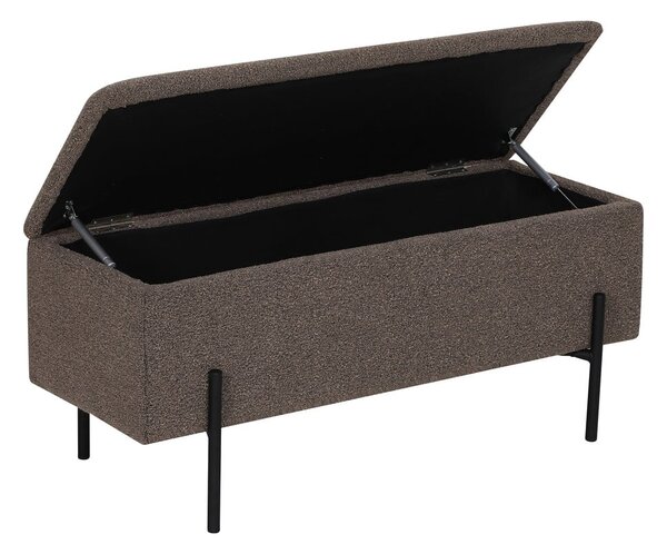 Rjava klop iz tkanine bouclé Watford – House Nordic