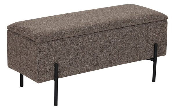 Rjava klop iz tkanine bouclé Watford – House Nordic
