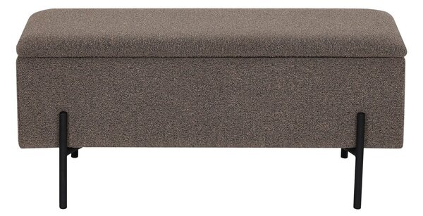 Rjava klop iz tkanine bouclé Watford – House Nordic