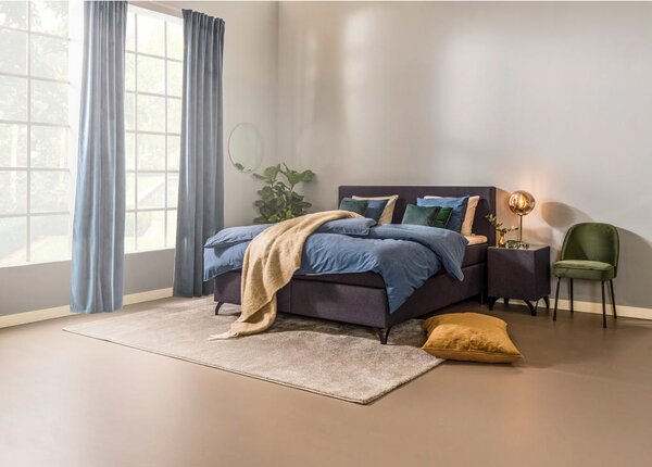 POSTELJA BOXSPRING 180 cm x 200 cm , tekstil antracit
