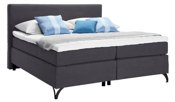 POSTELJA BOXSPRING 180 cm x 200 cm , tekstil antracit
