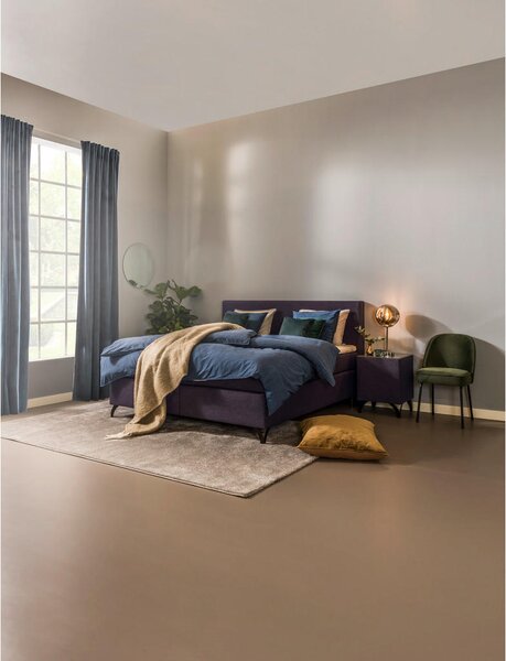 POSTELJA BOXSPRING 180 cm x 200 cm , tekstil antracit
