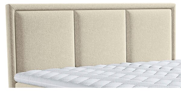 POSTELJA BOXSPRING 140 cm x 200 cm , tekstil bež