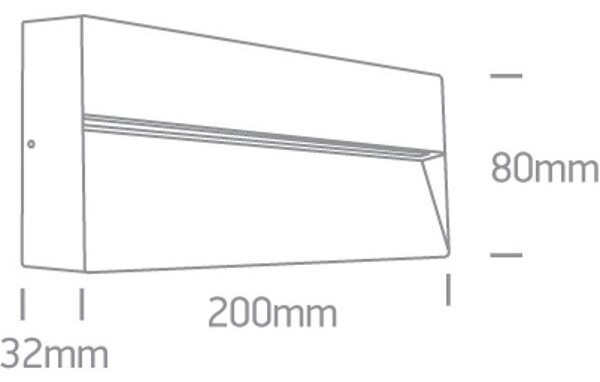 VANJSKA ZIDNA LED SVJETILJKA ANTRACIT 6W CCT IP65 DARK LIGHT DM67359B/AN/V