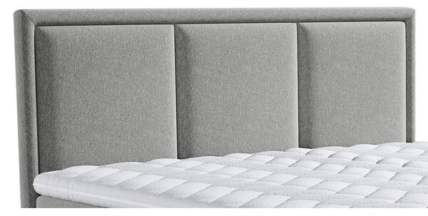 POSTELJA BOXSPRING 140 cm x 200 cm , tekstil rjavosiva