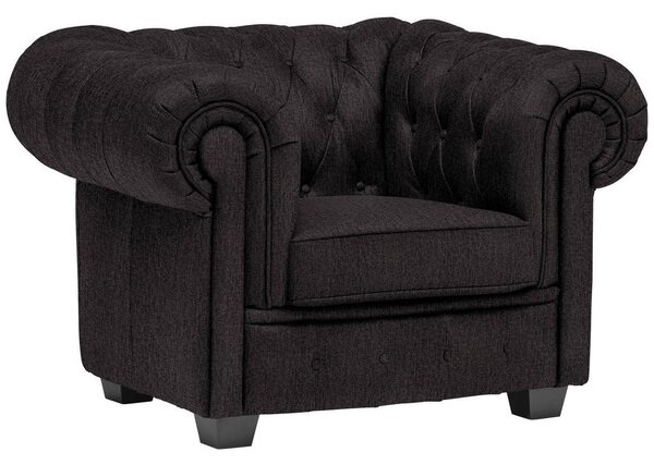 CHESTERFIELD FOTELJ, antracit tekstil