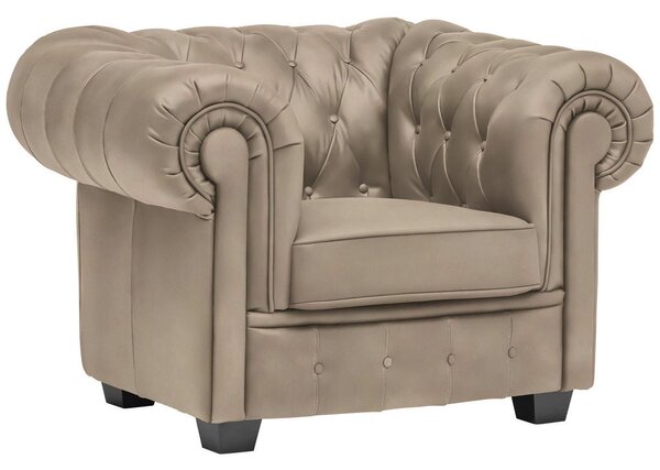 CHESTERFIELD FOTELJ, bež tekstil
