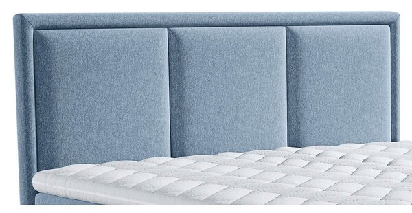 POSTELJA BOXSPRING 140 cm x 200 cm , tekstil modra