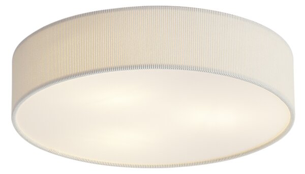 Moderna stropna svetilka bela z žametnim senčilom 46cm 3-luči - Luz
