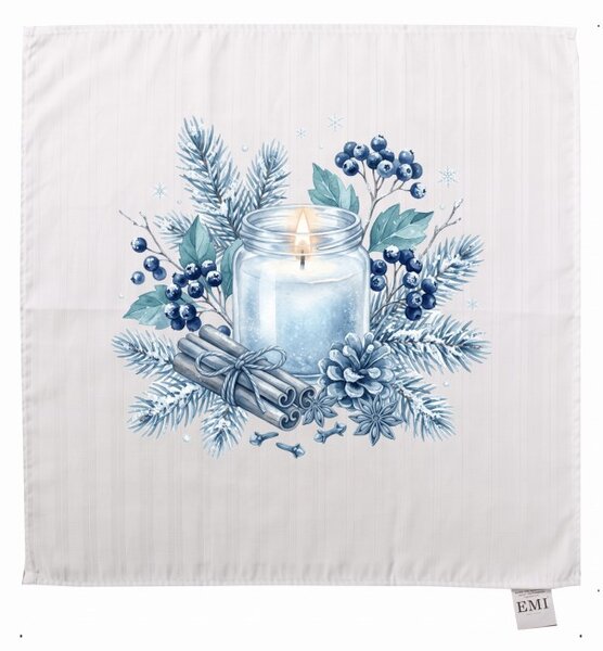 Damast prt Winter Blueberry 40x40 cm EMI