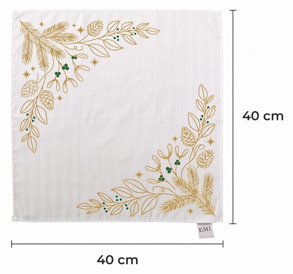 Damast prt Goldie 40x40 cm EMI