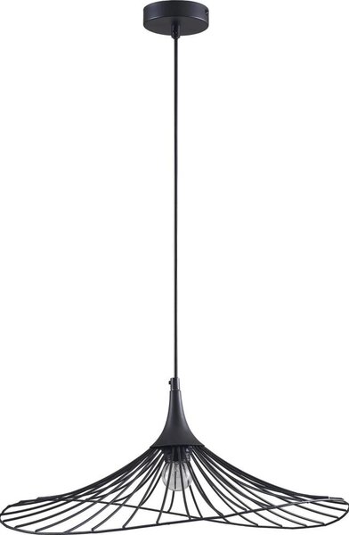 Lestenec na vrvici ARIELLE 1xE27/20W/230V pr. 50 cm črna