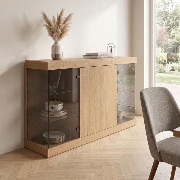 Modern Living Široka Komoda Aretta, Barva Hrasta