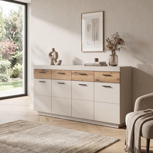 Modern Living Široka Komoda Lightning, Barva Hrasta, Kašmir