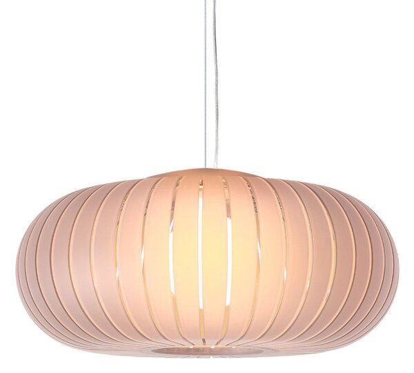 Kartell viseča svetilka Teresa Frozen, roza, Ø 50 cm, E27, Roza / rosé, Dnevna soba / jedilnica, Plastika, Dizajn