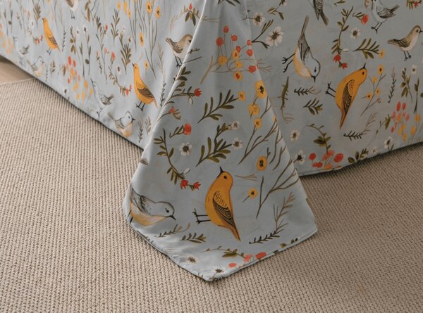Posteljnina iz mikrovlaken SPRING BIRDS barvna Dimenzije posteljnine: 70 x 90 cm | 140 x 200 cm