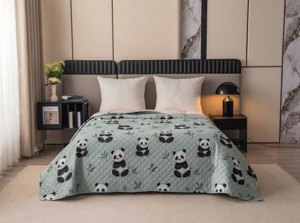 Pregrinjalo za posteljo PANDA RELAX zeleno Dimenzije: 220 x 240 cm