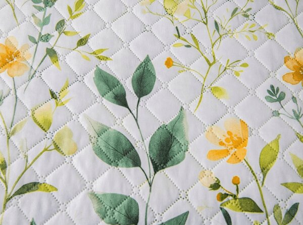 Pregrinjalo za posteljo FLORAMA belo Dimenzije: 170 x 210 cm