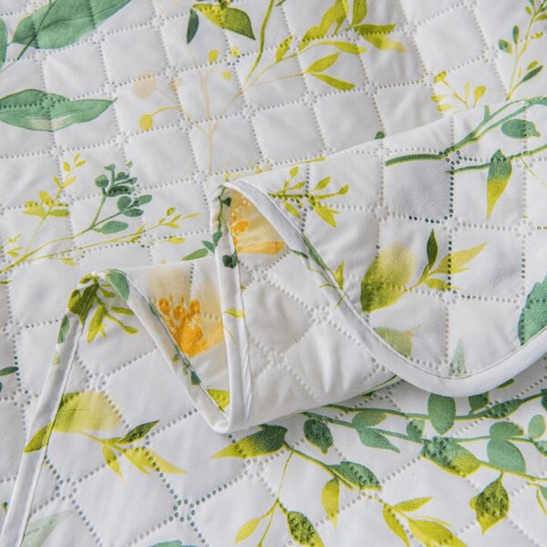Pregrinjalo za posteljo FLORAMA belo Dimenzije: 170 x 210 cm