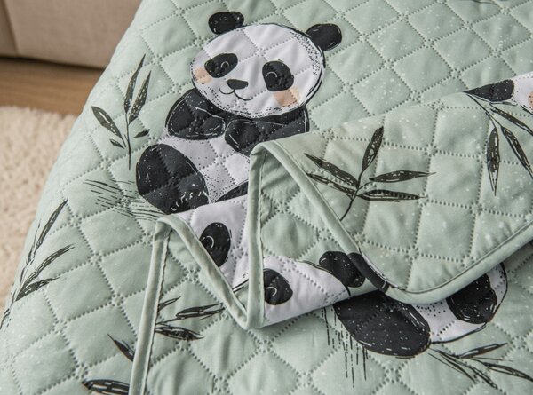 Pregrinjalo za posteljo PANDA RELAX zeleno Dimenzije: 220 x 240 cm