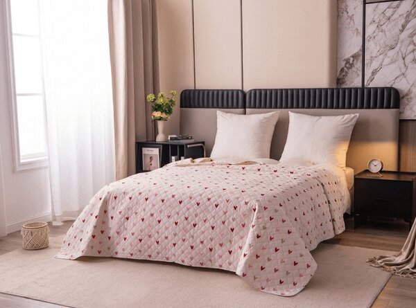 Pregrinjalo za posteljo SOFHEARTS, krem barve Dimenzije: 220 x 240 cm