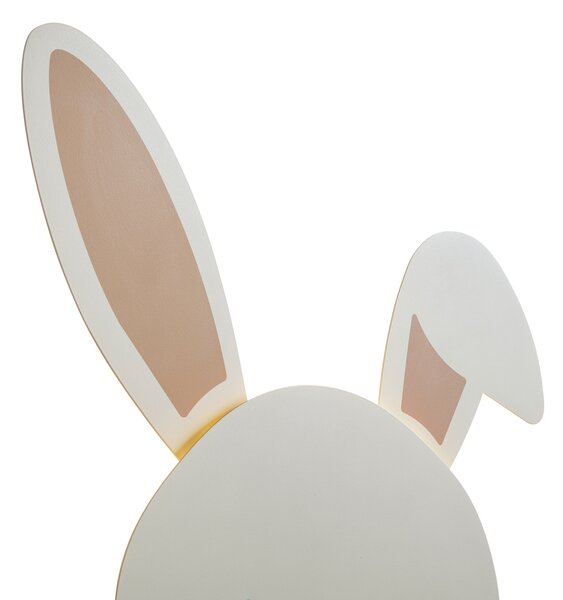 Otroška stenska svetilka bež z detajli, vklj. LED s 3-stopenjskim zatemnjevanjem - Benny the Bunny