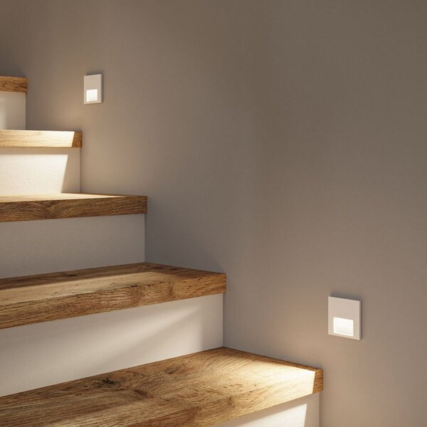 Paulmann LED-stenna vgradna svetilka Tsaro Sensor, bela, iz plastike, Bela, Hodnik, Plastika, Sodobni, Vgreznjeni strop