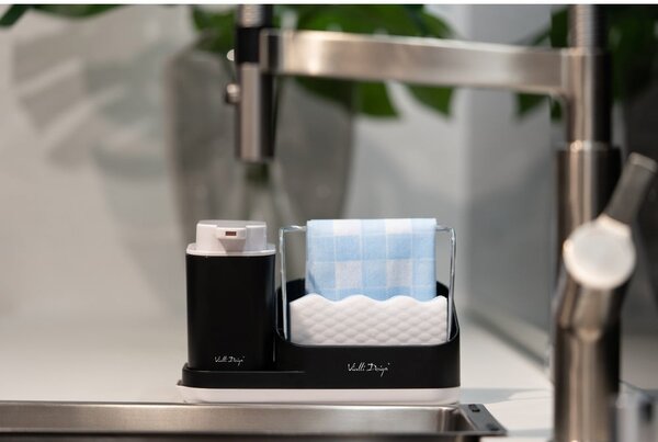Črni set za pomivanje posode Vialli Design