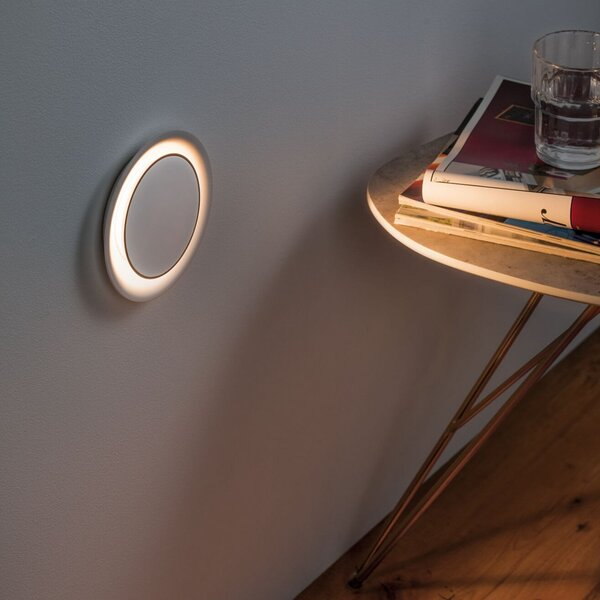 Paulmann LED-stenna vgradna svetilka Neordic Decorativ, bela, okrogla, Bela, Hodnik, Plastika, Sodobni