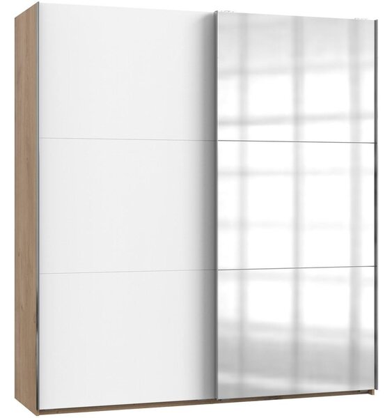 MID.YOU Omara Z Drsnimi Vrati Level 36 A, Bela, Barva Hrasta